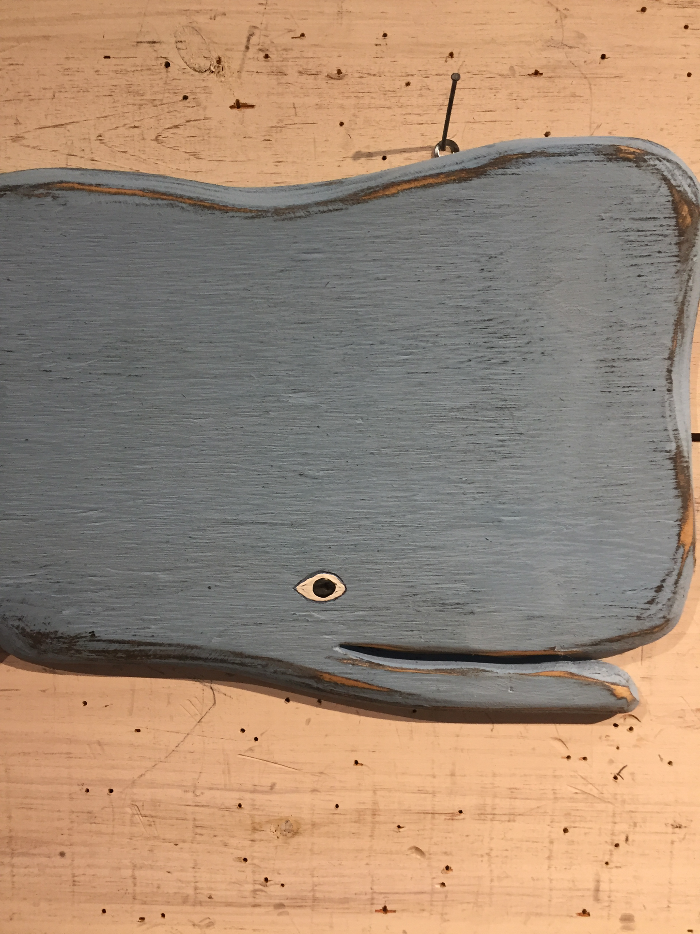 Blue Whale Hand Carved Wood
