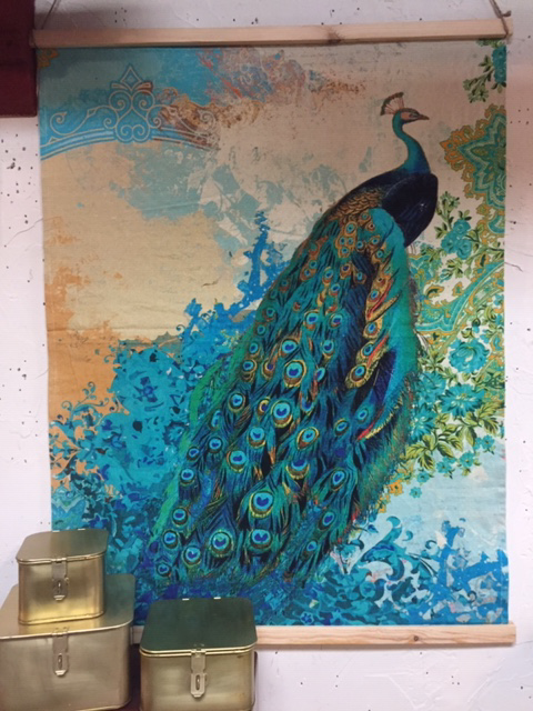 Peacock Fabric Tapestry