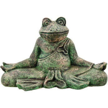 Volcanic Stone Statue Yoga Frog