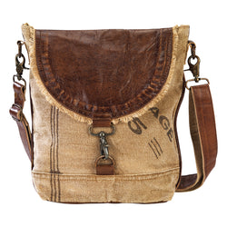 Shoulder Bag with Flap | Recycled Canvas Bag