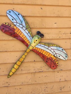 Metal Dragonfly Wall Hanging
