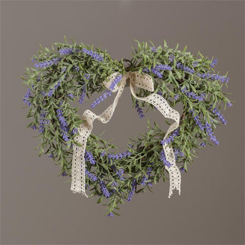 Wreath - Lavender, White Daisies With Assorted Foliage