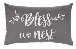 Bless our nest pillow