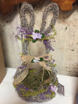 Lavender Rabbit Basket