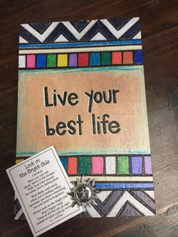 Live Your Best Life Wood Sign Block