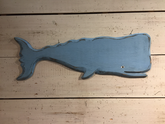 Blue Whale Hand Carved Wood