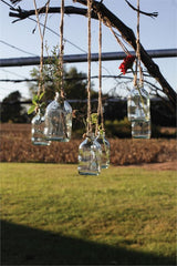 4-1/2"H Glass Hanging Bottle