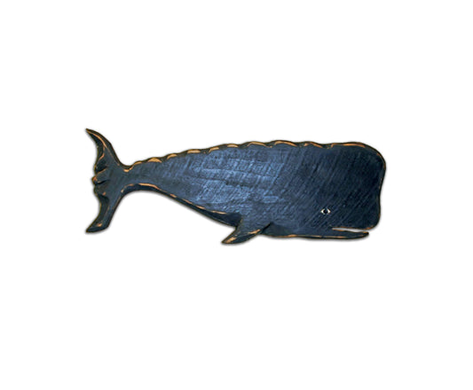 36" Wooden Whale Carving